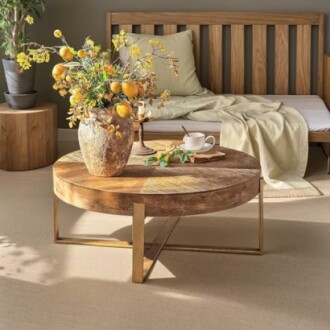 Round Wood Coffee Table