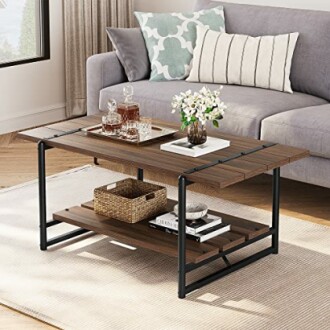 2-Tier Modern Industrial Coffee Table