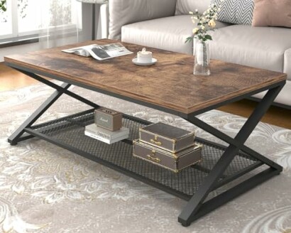 LVB Rustic Coffee Table with Storage