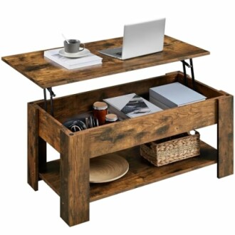 Yaheetech Vintage Lift Top Coffee Table