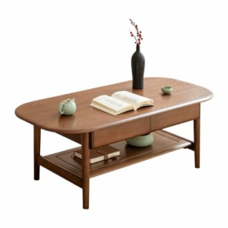 Walnut Oval Coffee Table